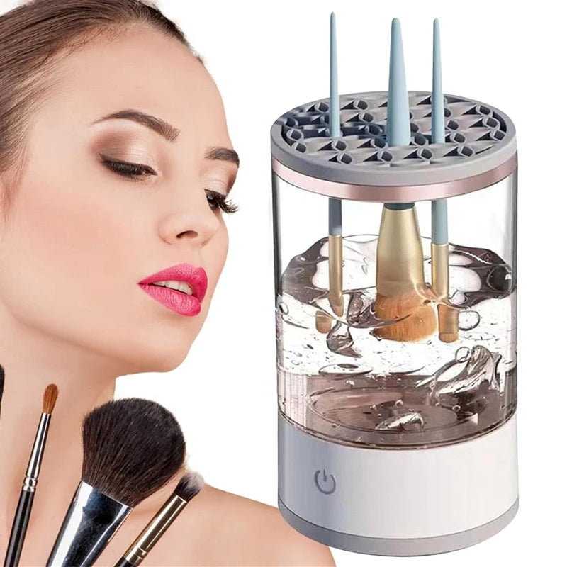 Limpiador De Brochas Maquillaje Automático