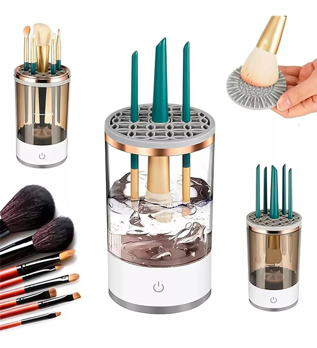 Limpiador De Brochas Maquillaje Automático